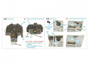 Quinta Studio QDS-48363 F-82F Twin Mustang 3D-Printed &amp;amp; coloured Interior on decal paper (Modelsvit) (Small version) 1/48 – Bild 9