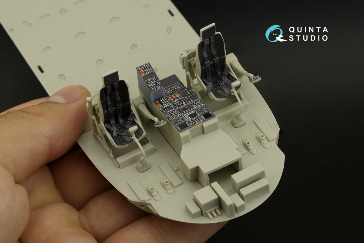 Quinta Studio QD+35108 MH-60L 3D-Printed &amp;amp; coloured Interior on decal paper (Kitty Hawk) (with 3D-printed resin parts) 1/35 – Bild 10