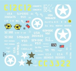 Décalcomanies Star Decals 35-C1229 US M5A1 Stuart 1/35 – image 3