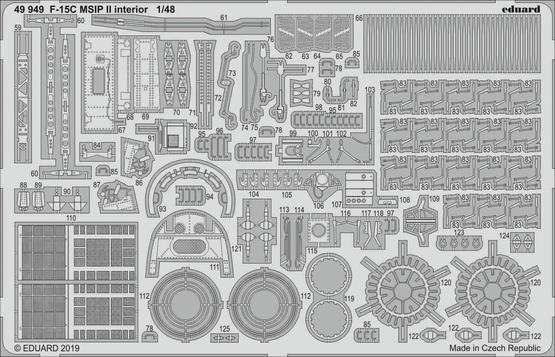 Eduard 49949 F-15C MSIP II interior 1/48 GREAT WALL HOBBY – immagine 2