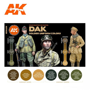 AK Interactive AK11628 DAK SOLDIERS UNIFORM COLORS – zdjęcie 2