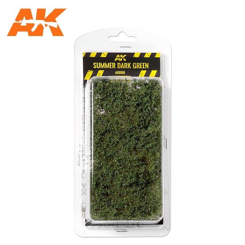 AK Interactive AK8168 ARBUSTES VERT FONCÉ D&amp;#39;ÉTÉ 75 MM / 90 MM 1/35