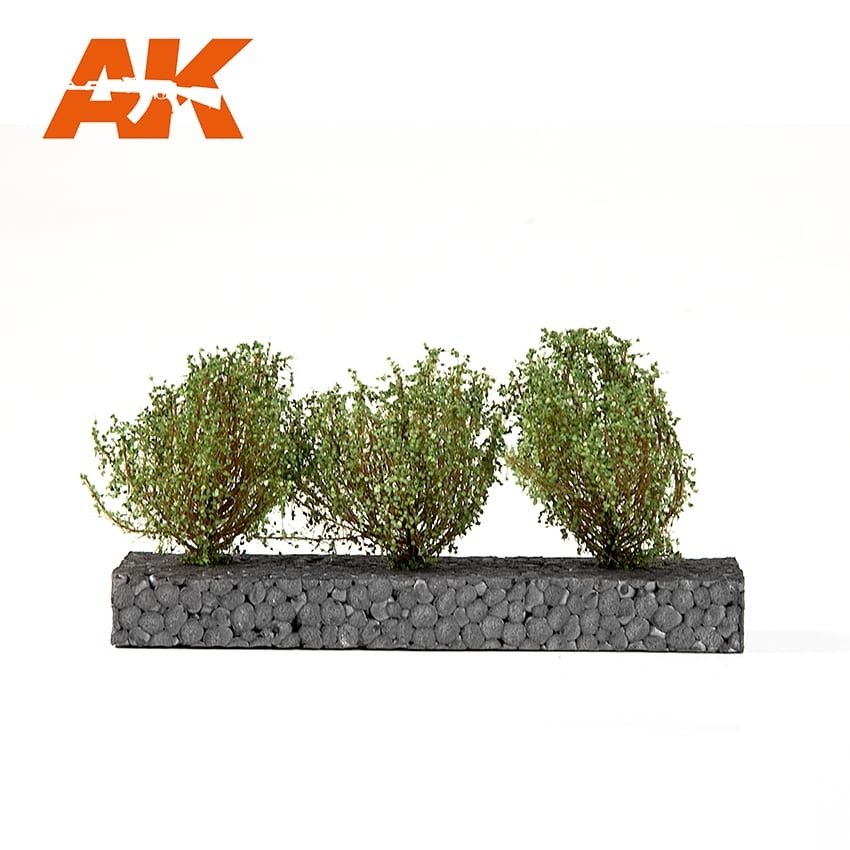 AK Interactive AK8215 DARK GREEN BUSHES 4-6CM 1/35 – immagine 2