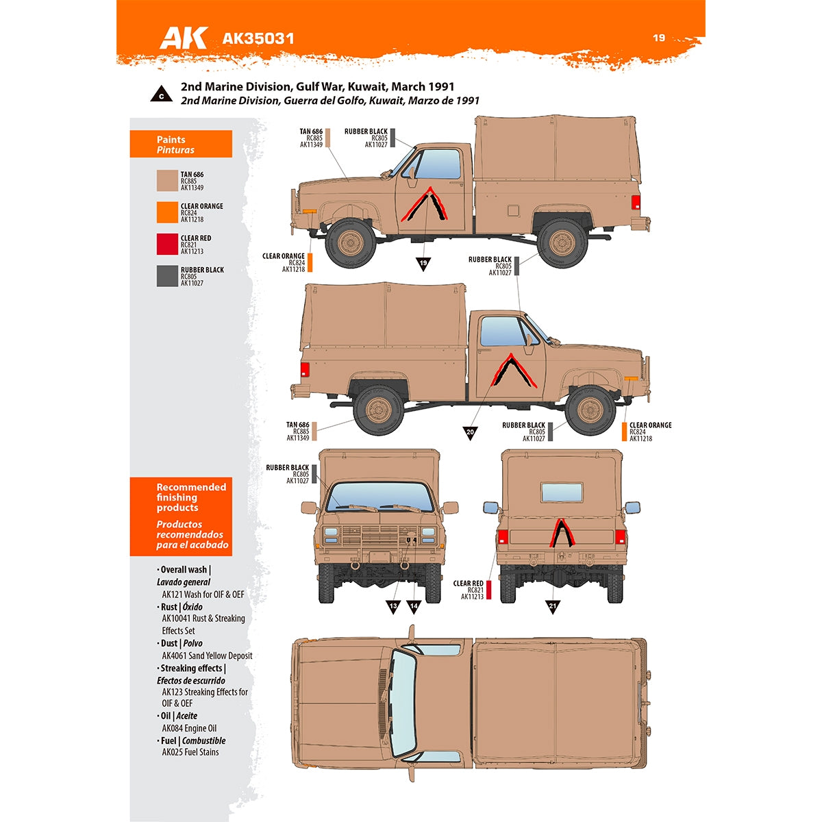 AK Interactive AK35031 M1008 TROOP CARRIER WITH TARP 1/35 – Bild 18