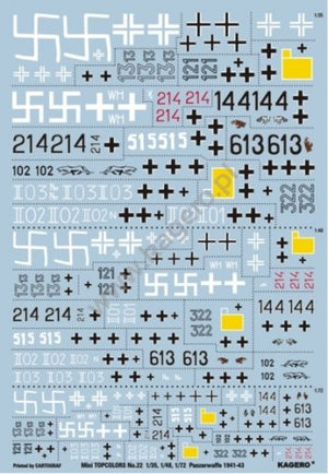 Kagero 15022 Panzerwaffe 1941-43 Part 1 (decals) PL/EN – immagine 3