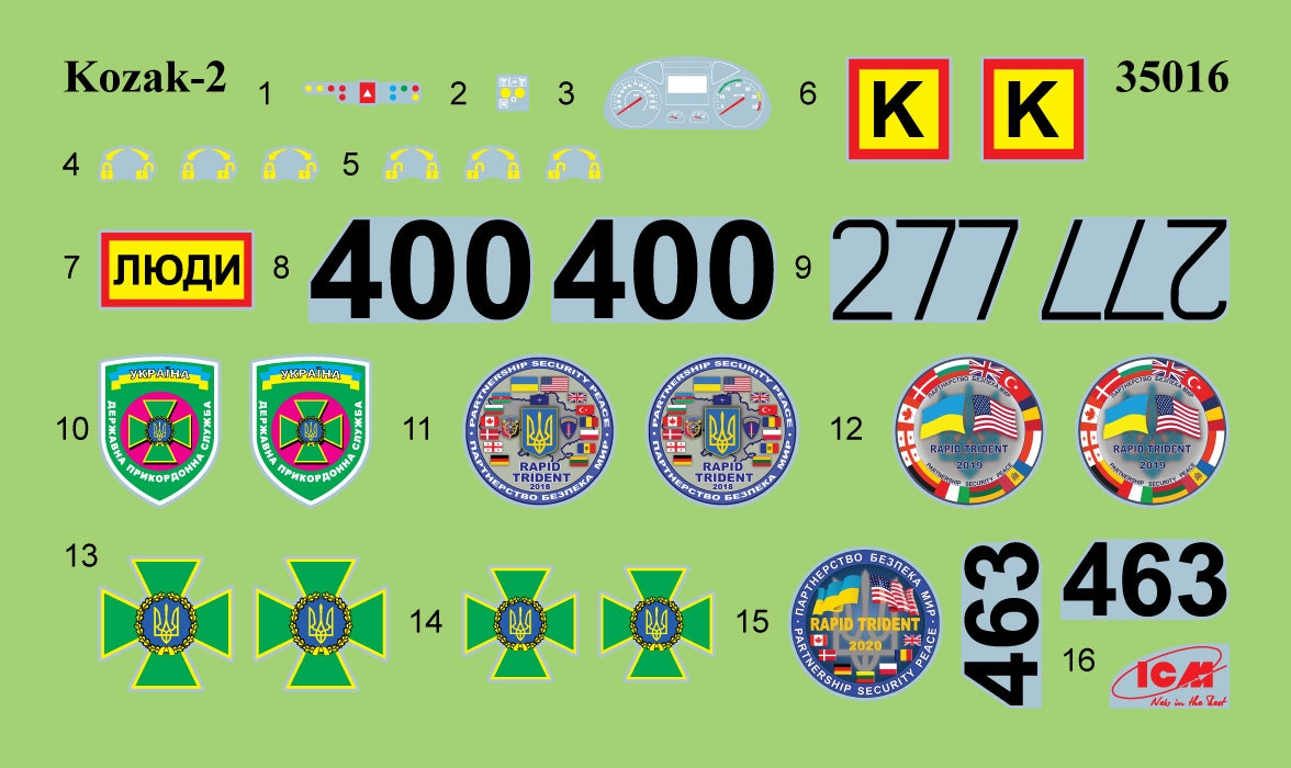 ICM 35016 Kozak-2 State Border Guard Service of Ukraine 1/35 – immagine 12