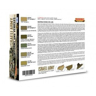 Lifecolor CS32 Acrylic paint set Israeli tanks and uniforms 6x22ml – Bild 2