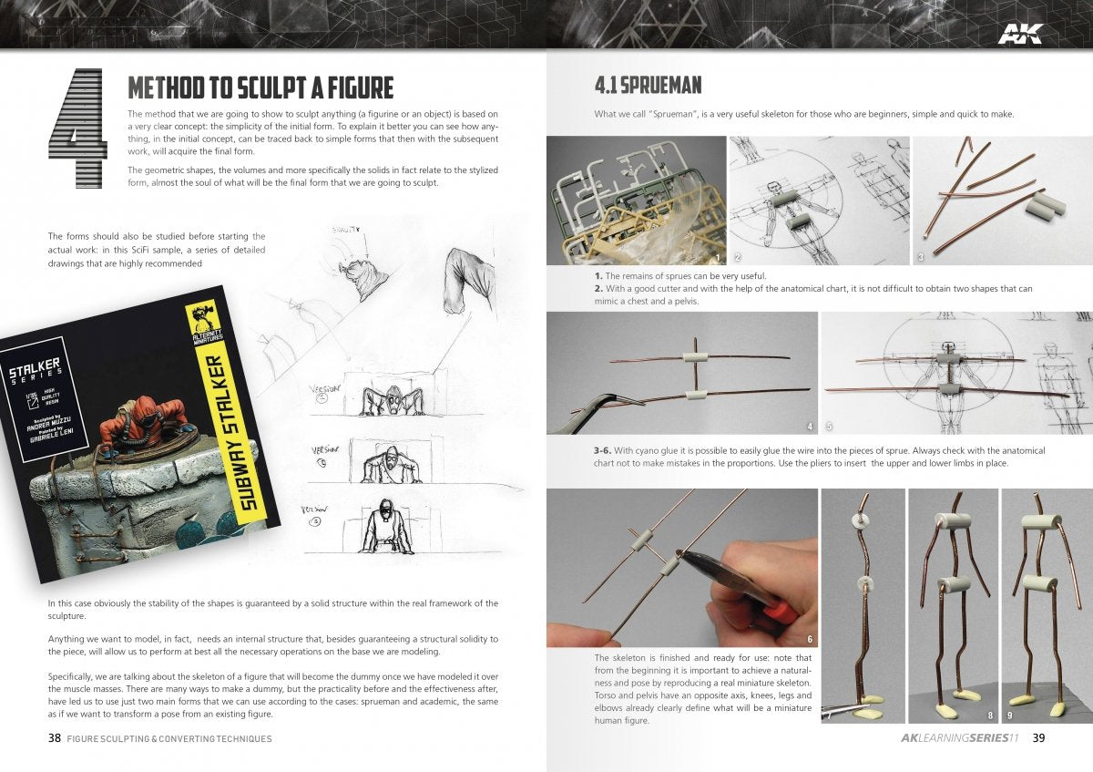 AK Interactive AK512 AK LEARNING 11: FIGURE SCULPTING &amp;amp; CONVERTING TECHNIQUES EN – image 4