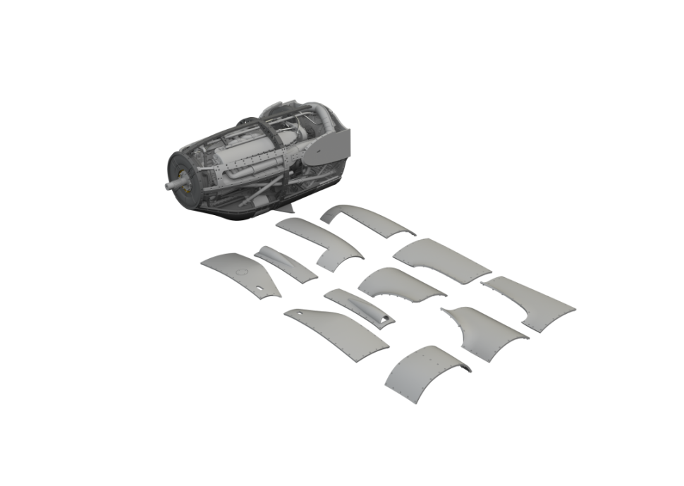 Eduard 6481037 P-38F/G Right Engine PRINT TAMIYA 1/48 – zdjęcie 2