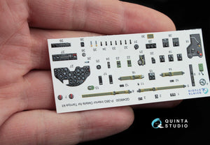 Quinta Studio QD48030 P-38G 3D-Printed &amp;amp; coloured Interior on decal paper (for Tamiya kit) 1/48 – immagine 4