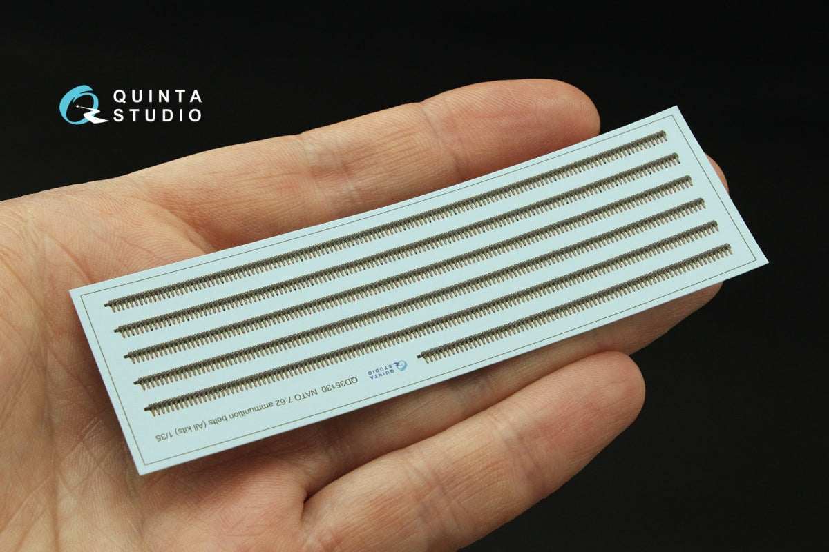 Quinta Studio QD35130 NATO 7.62 ammunition belts (All kits) 1/35 – immagine 3