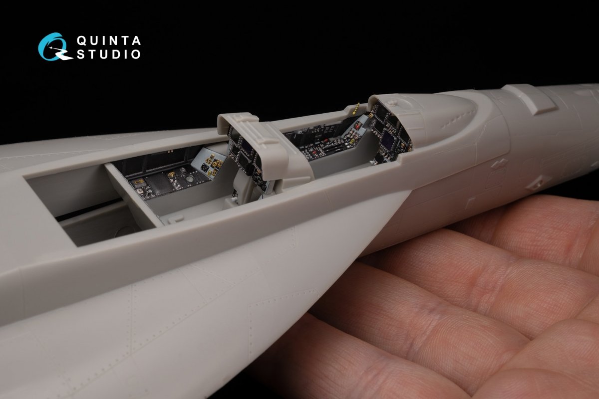 Quinta Studio QD48050 F/A-18F early 3D-Printed &amp;amp; coloured Interior on decal paper (Hasegawa) 1/48 – Bild 11