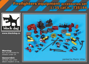 Ensemble d&amp;#39;accessoires pour pompiers Black Dog T35144, échelle 1/35