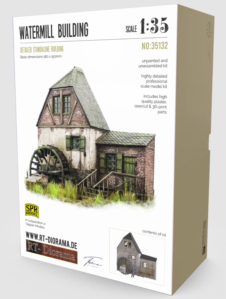 RT-Diorama 35132 Bâtiment du moulin à eau 1/35