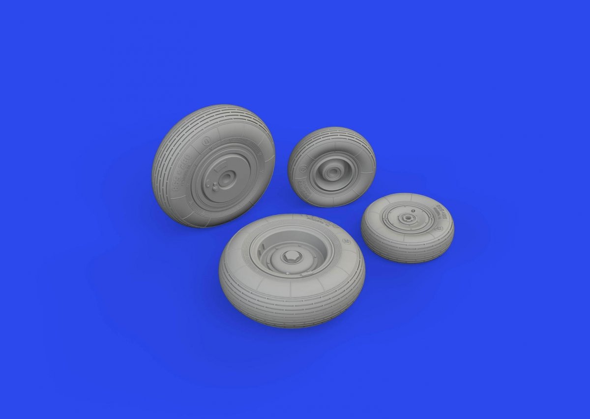 Eduard 648865 Mi-17 wheels AMK 1/48 – immagine 2