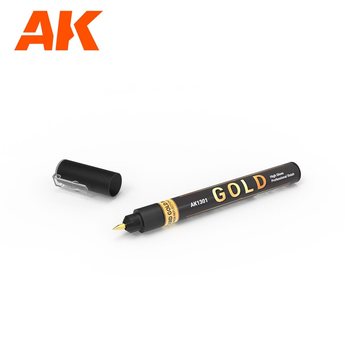 AK Interactive AK1300 METALLIC LIQUID MARKERS – 4 UNITS SET – immagine 2