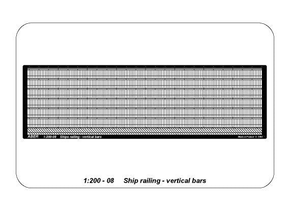 Aber 200-08 Ship railing - vertical bars 1/200 – Bild 5