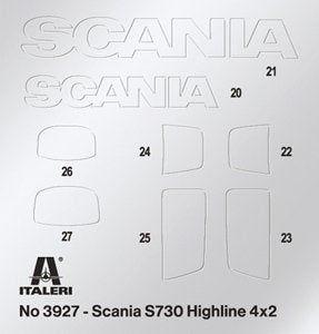 Italeri 3927 Scania S730 HIGHLINE 4x2 1/24 – immagine 4