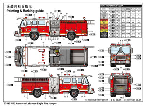 Trumpeter 07445 American LaFrance Eagle Fire Pumper 1/72 – image 3