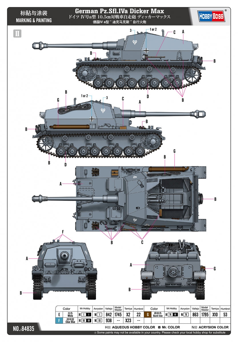 Hobby Boss 84835 German Pz.Sfl.Iva Dicker Max 1/48 – Bild 5