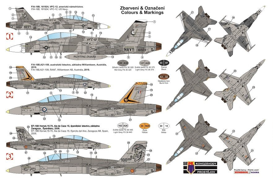 Kovozavody Prostejov KPM0164 F-18B Hornet 1/72 – image 2