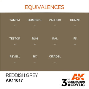AK Interactive AK11017 Reddish Grey 17ml – immagine 3