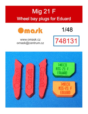 Omask X4833 Mig-21F O-Max Set (for Eduard)(masks and EVA wheel bay plugs) (for Revell) 1/48