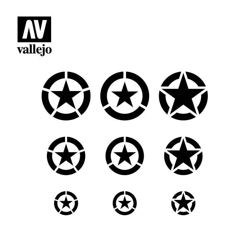 Vallejo ST-AIR004 USAF Markings Stencil 1/32, 1/48, 1/72 – immagine 2
