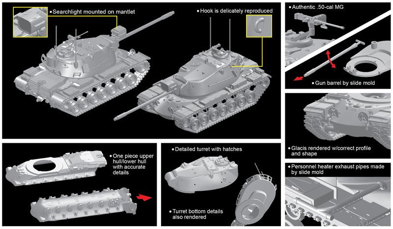 Dragon 7523 M103A2 Heavy Tank 1/72 – imagen 3