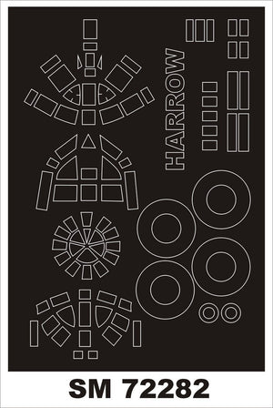 Montex SM72282 HP HARROW VALOM 1/72