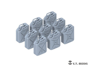 E.T. Model P72-001 WWII German 20L JERRY CANS SET ( 3D Print ) 1/72 – immagine 2