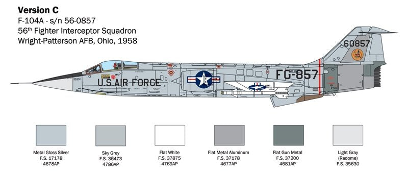 Italeri 2515 F-104 STARFIGHTER A/C 1/32 – immagine 6