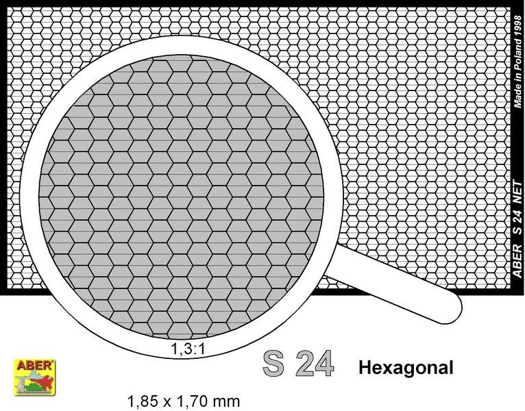 Aber S-24 Net with hexagonal mesh 1,85 x 1,7 mm – Bild 2