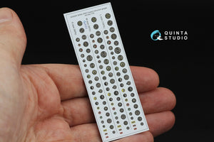 Quinta Studio QD32251 British WWII Cockpit instrument gauges 3D-Printed &amp;amp; coloured Interior on decal paper (All Kits) 1/32 – immagine 2