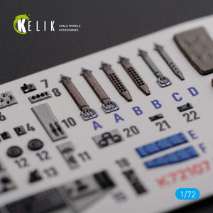 Décalcomanies 3D intérieures KELIK K72107 KI-21 pour maquette ICM au 1/72 – image 6