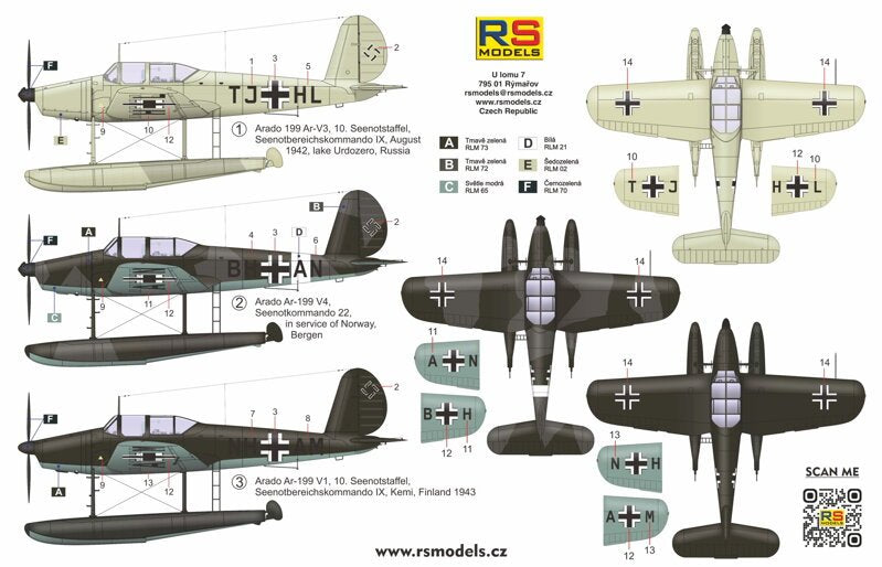 RS Models 92271 Arado Ar 199 early version 1/72 – Bild 2