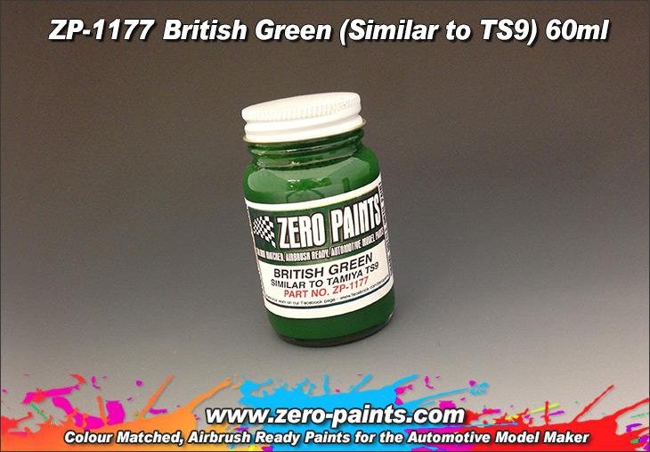 Peinture Zero Paints ZP-1177 Vert britannique (Similaire à TS9) 60 ml