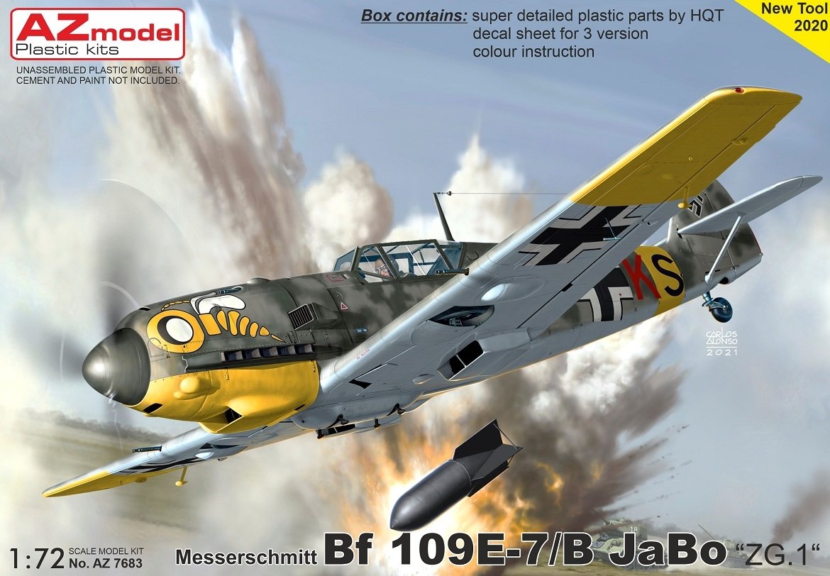 AZ Model AZ7683 Bf 109E-7/B JaBo „ZG.1“ 1/72