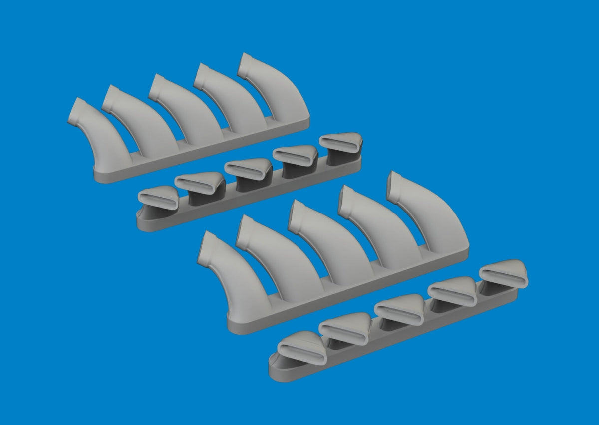Eduard 6481073 Mosquito exhaust stacks PRINT TAMIYA 1/48 – immagine 2