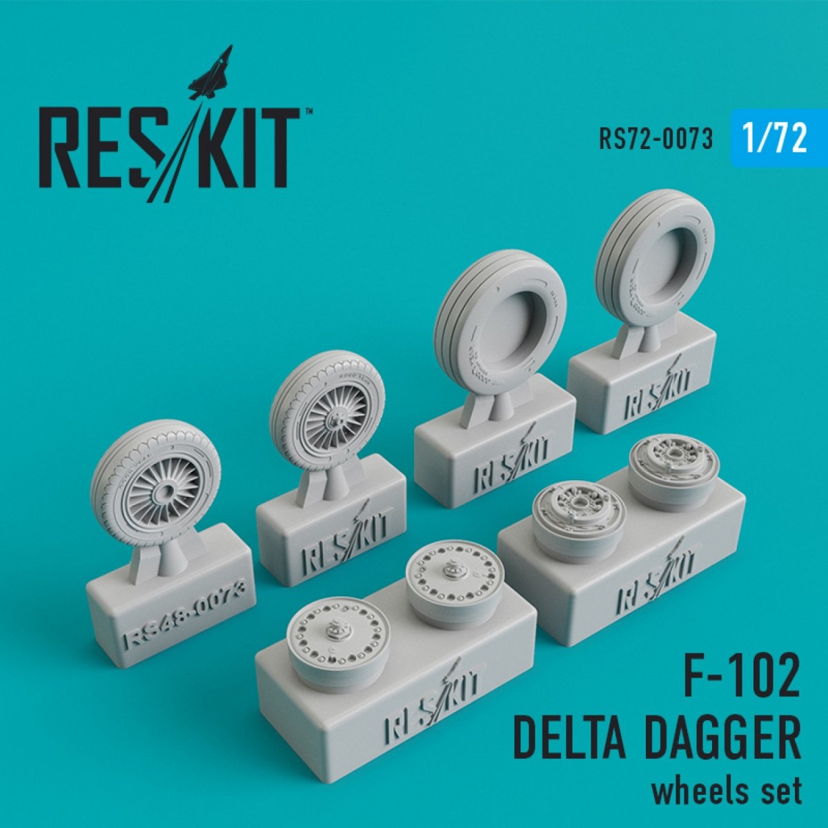 RESKIT RS72-0073 F-102 "DELTA DAGGER" WHEELS SET 1/72