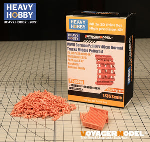 Heavy Hobby PT35018 WWII German Pz.III/IV 40cm Normal Tracks Middle Pattern A 1/35 – zdjęcie 2