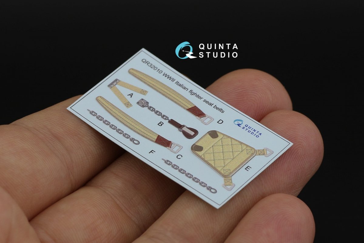 Quinta Studio QD32104 Fiat CR.42 3D-Printed &amp;amp; coloured Interior on decal paper (ICM) 1/32 – immagine 12
