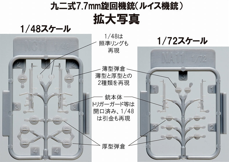 Fine Molds NC11 Type 92 7.7mm Machine Gun (Lewis Gun) 1/48 – imagen 3