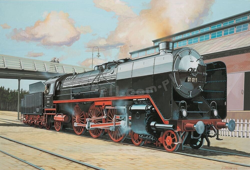 Revell 02172 Schwere Schnellzuglokomotive mit Tender 2&amp;#39;2 T32 BR 01 1/87 – imagen 5