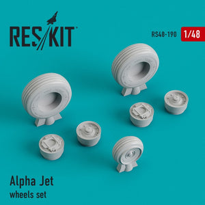 RESKIT RS48-0190 Jeu de roues Alpha Jet 1/48
