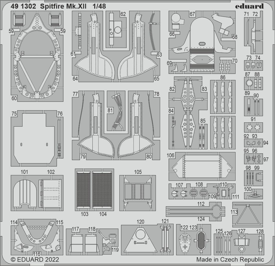 Eduard 491302 Spitfire Mk. XII AIRFIX 1/48 – image 2