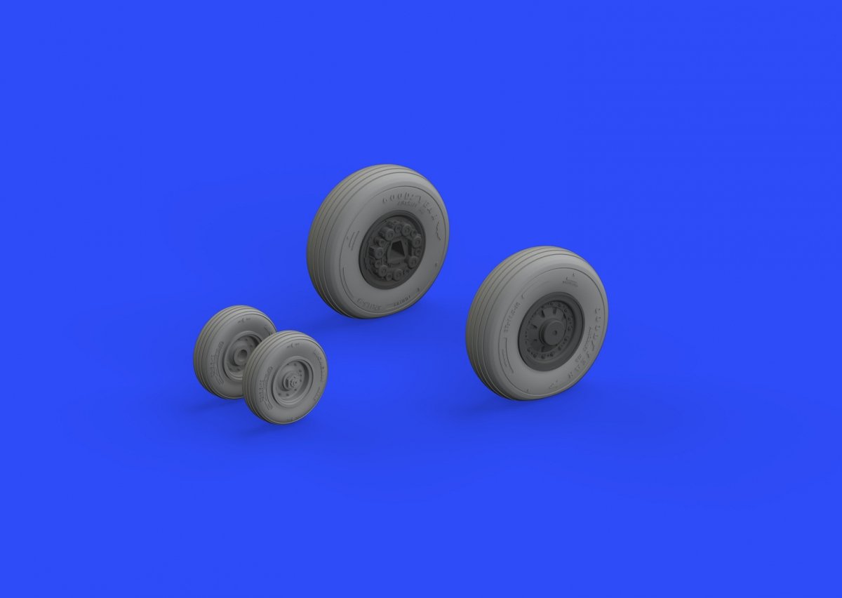 Eduard 648304 F-14A wheels early TAMIYA 1/48 – Bild 2