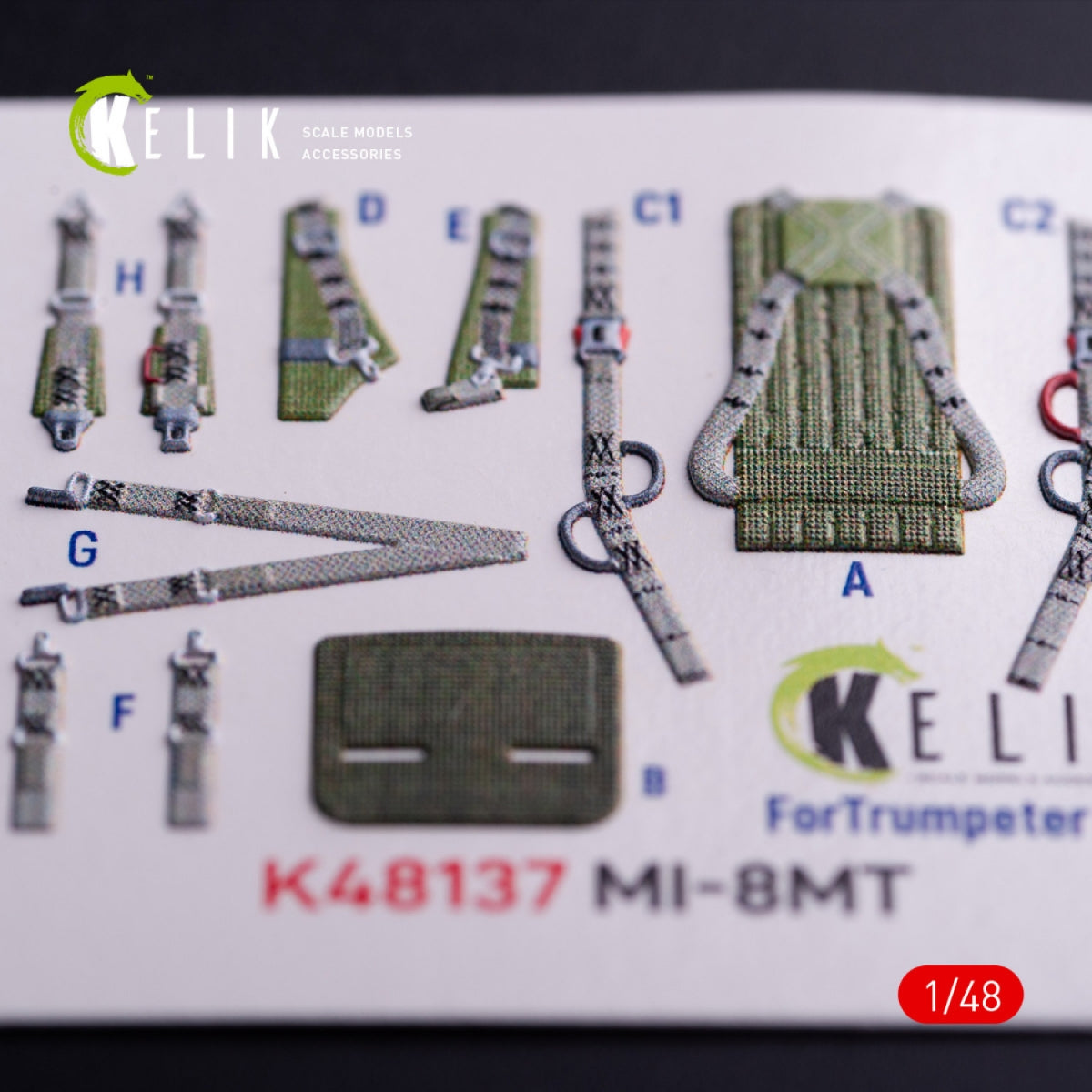 Kelik K48137 Mi-8MT - interior 3D decals for Trumpeter kit 1/48