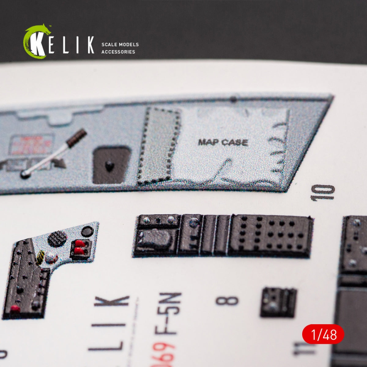KELIK K48069 F-5N INTERIOR 3D DECALS FOR AFV CLUB KIT 1/48 – zdjęcie 5