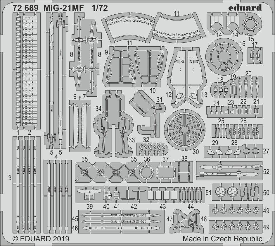 Eduard 72689 MiG-21MF 1/72 EDUARD 